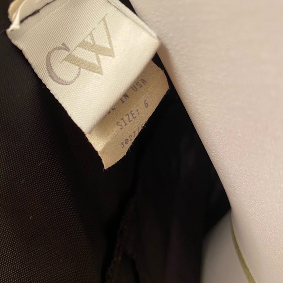 GW Navy Blue Sequence Formal Evening Gown Size 6 - Picture 9 of 16